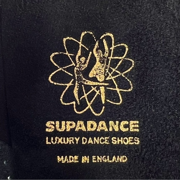 Dance shoes Elegant Black Perforated Lace-Up dance heels - Picture 9 of 11